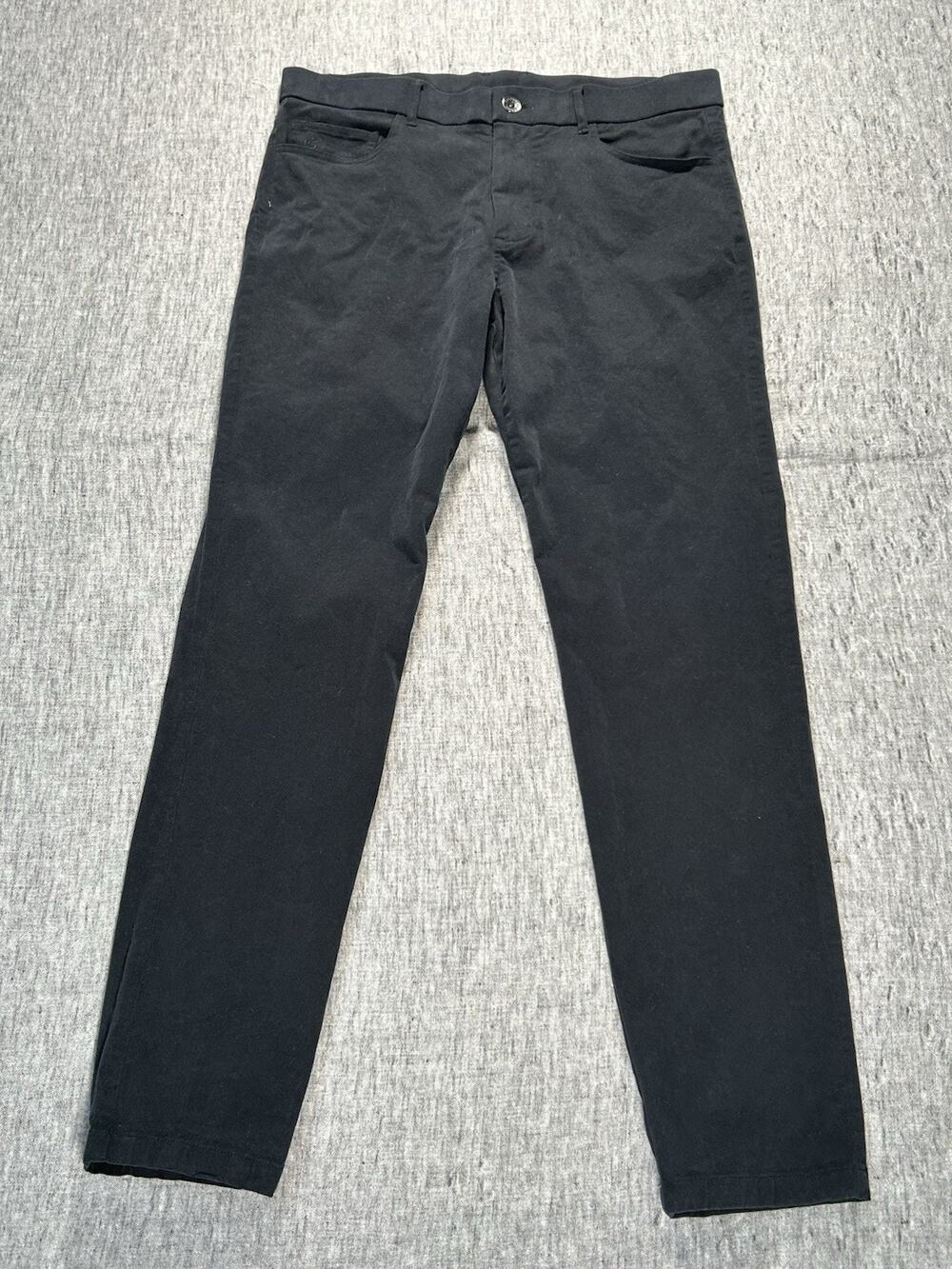 Greyson Golf Pants Mens 34x32 Black Chino Performance Stretch Straight Leg